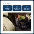 thumbnail image 6 of Pedali Strada Vegan Leather Seat Covers with Headrest Covers, 2-Piece, Tan, Airbag Compatible, Extra Padding for Most Cars, SUVs and Crossovers, 6 of 8