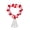 7.5cm, variant on Ruanlalo Valentine's Day Heart Tree Topper Red Pink White Pom Pom Ball Love Heart Treetop Ornament for Valentine's Day Christmas Wedding Birthday Party Home Decor