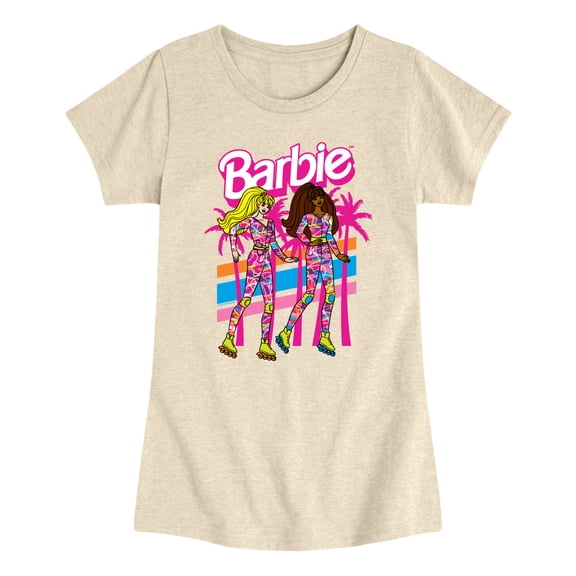 Barbie - Retro Skate - Youth Girls Fitted Short Sleeve T-Shirt