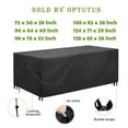 thumbnail image 1 of HLONK Rectangular Patio Table Cover -600D Heavy Duty Large Waterproof Table Cover -75” Patio Sofa Set Covers  Tea Table Cover  Dining Table Cover Black, 1 of 10