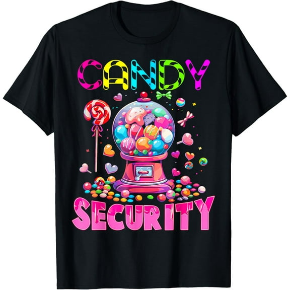 Candy Security Candyland Costume Kids Teens Adult T-Shirt Shirts