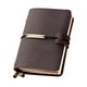 thumbnail image 1 of Cuaderno viaje cuero recargable, diario unisex, ideal para escritura, regalos, viajeros, tamaño pequeño 5.2x4 - Café, 1 of 3