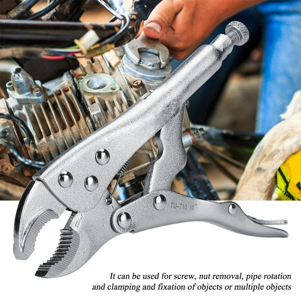 TOPINCN 10inch Locking Pliers Vise Grips Adjustable Jaw Clamping