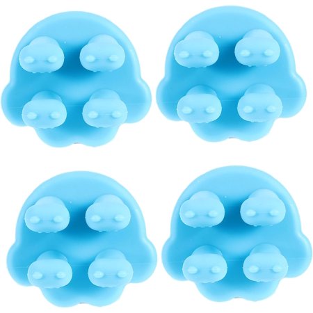 4pcs Bathroom Toothbrush Single Drilling Stick Key Bedroom Loofah Office Hook Mounted Silicone Living Holders Punch on No Toothpaste Kitchen Free Accessories Duty Hooks for
