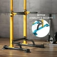 thumbnail image 5 of XiHuaZhaoChen Power Tower Pull Up Dip Station Multi-Function Fitness Equipment for Strength Training Adjustable Height Dip Stand for Home Gym.Yellow, 5 of 11