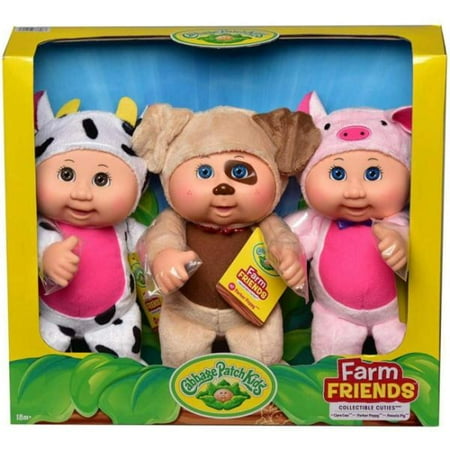 Cabbage Patch Kids Farm Friends 9 inch Dolls 3 Pack Toys Ages
