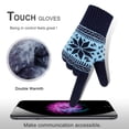 thumbnail image 3 of L'impression de Fleurs de Neige Garde au Chaud pour les Femmes et les Hommes, 3 of 6