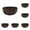 Brown, variant on Wooden Salad Bowls Small Set 3.15 x 2.36 Inch, Wood Bowls for Home Use, Mixing Bowls Fruit Plates Charcuterie Board Bowls, Kitchen Serveware