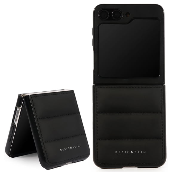 Premium Embossed Leather Case for Galaxy Z Flip 5, Soft cushion Protective Case Compatible with Galaxy Flip Z5