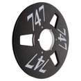 thumbnail image 1 of 10 Inch Empty Takeup Reel, 3 Holes Universal Open Reel Sound Tape Empty Reel, Aluminum 1/4 Inch Audio Empty Tape Reel For Recording For Nab, 1 of 8