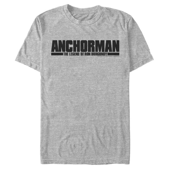 Men's Anchorman Classic Logo  Graphic Tee Athletic Heather Small