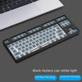 thumbnail image 3 of Kit de teclado mecánico de 87 teclas, semiacabado, luz blanca, intercambiable en caliente, con cable, para juegos de deportes electrónicos, oficina, 3 of 4