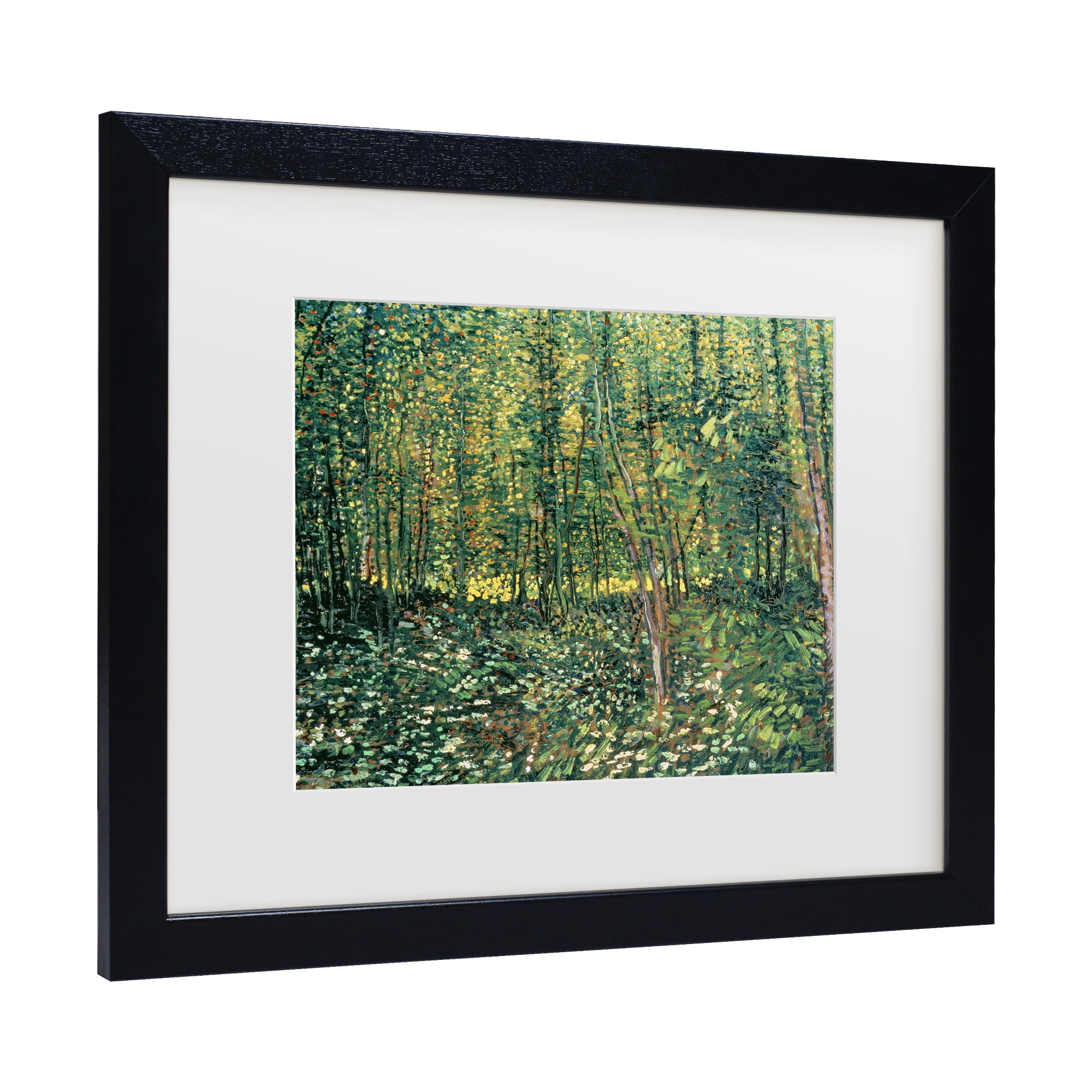 Trademark Fine Art 'Trees and Undergrowth, 1887' Canvas Art by Vincent Van Gogh