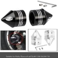 thumbnail image 3 of De Tornillos Tapas Compatible tail XL883 XL1200 Motocicleta Duradero Plata kusrkot Cubierta de tapa de la tuerca del eje de la rueda delantera, 3 of 8