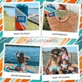 thumbnail image 6 of Everlasting Comfort 10-Person Beach Blanket, Oversized Extra Large Beach Mat, Tulum Orange, 6 of 9