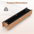 thumbnail image 6 of Pine Wood Raised Garden Bed with Drainage Holes & Protective Liner, 36"×7"×6.5" 132LBS Capacity Indoor Outdoor Planter Box for Herbs Vegetables Flowers, Orange, 6 of 9