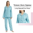 thumbnail image 3 of YUSHOW Womens Flannel Pajamas Long Sleeve Pjs Set for Women Soft Comfy Sleepwear with Long Pants Cotton Pj Loungewear Set, 3 of 7