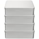 thumbnail image 1 of Cajas de dados de caja de lata de 4 piezas con espumas de revestimiento de cajas de dados de hierro portavasos de almacenamiento de dados, 1 of 4