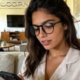 thumbnail image 6 of Joopin Unisex Photochromic Blue Light Blocking Glasses Round Computer Gaming TV Glasses UV400 Protection, 6 of 9