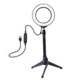 thumbnail image 1 of regulable con , soporte para teléfono, iluminación de para transmisión - 3. soporte 3. soporte CUTICAT Luz de anillo regulable, 1 of 8