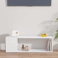 thumbnail image 5 of TV Cabinet High Gloss White 100x24x32 cm Engineered Wood, 5 of 8