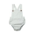 thumbnail image 1 of Infant Baby Girl Boy Cotton Romper Sleeveless Sling Solid Color Jumpsuit, 1 of 6