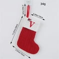 thumbnail image 5 of ELF Christmas Stockings Hanging Ornaments, Red Letters Knitted Stocking for Christmas, Home Decorations Party Supplies  Gifts, 5 of 8
