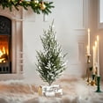 thumbnail image 6 of Mini Christmas Tree Table Decorations Indoor, Small Artificial Xmas Trees for Centerpiece Kitchen Office Tabletop, Home Holiday Decor with Ornaments, 6 of 6