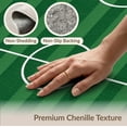 thumbnail image 6 of ODIKA 6'x9' Washable Area Rug Doormat Door Football Pitch Athletic Field Layout Soccer Themed for Family Room, Living Room, Master Bedroom, Non-Slip, Easy Care, 6 of 7