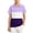 Purple, variant on akafmk Boys School Uniform Shirts Short Sleeve Collared Shirt Colorblock Breathable Athletic Shirt Casual Summer Tops, 5-15Y