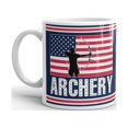 thumbnail image 2 of Archery Accessories American Pride Coffee Tea Ceramic Mug Office Work Cup Gift 11 oz, 2 of 3