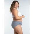 thumbnail image 3 of Fruit Of The Loom 10 Pack Women's Plus Fit for Me® Cotton Hipster Panty, Assorted, 3 of 4