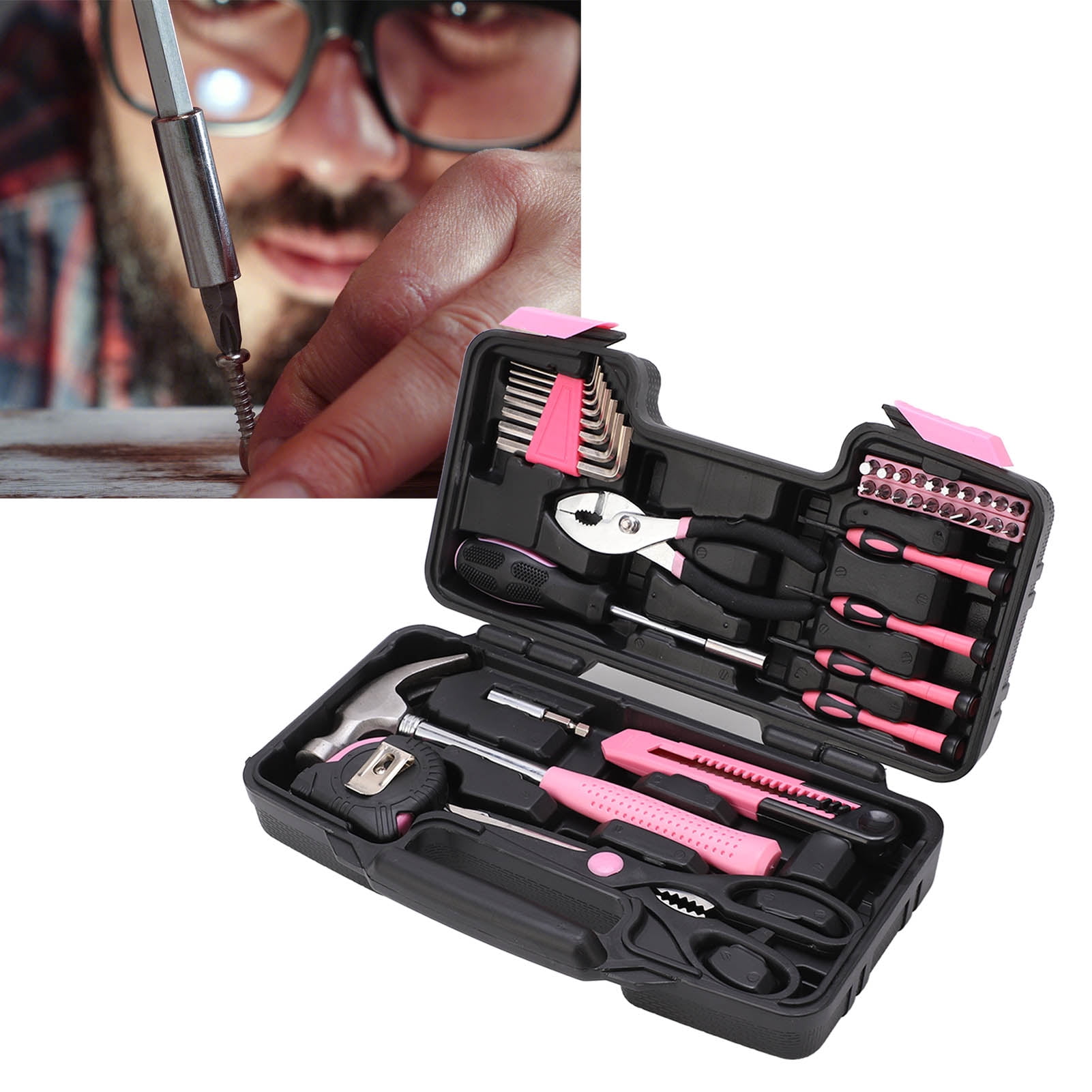 Household Repair Tool Set, Portable  Toughness Household Tool Kit High Hardness  For Girl For Dormitory