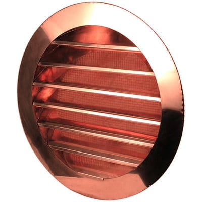 

Thunderbird HCWLVR24F Hammered Copper 24in Round Louvered Gable Wall Vent Flush Mount