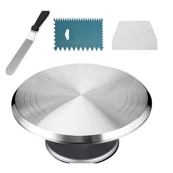 Cake Decorating Kit Icing Spatula and Comb Smoothers, 4 Count