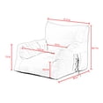 thumbnail image 2 of Loungie Comfy Brown Nylon Chair - Indoor/ Outdoor Water Resistant, Foam Filling, Self-expanding, 2 of 9