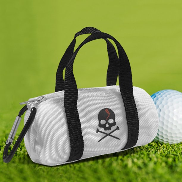 Bolsa Porta Pelotas De Golf Bolsa Porta Pelotas De Golf Bolsa de golf Bolsa de almacenamiento ligera para pelotas de golf Accesorios deportivos (Blanco)