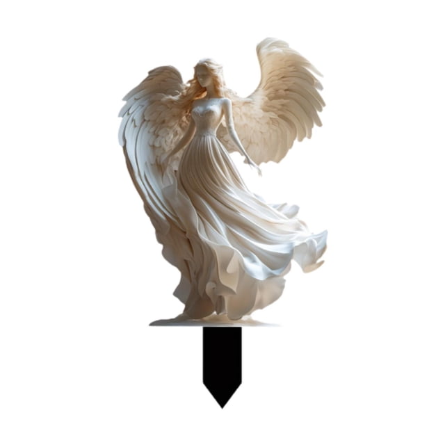 Angel Garden Stake 2d Angel Ornament Linda colección de plantadores Decoración de accesorios de jardín de hadas REDÍCULO de ÁNGEL, para PA