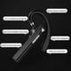 thumbnail image 2 of Auriculares Bluetooth para teléfono móvil Auricular Bluetooth V5.0, Auriculares para conducir, Negocios, Oficina, para iPhone y Android, 2 of 7
