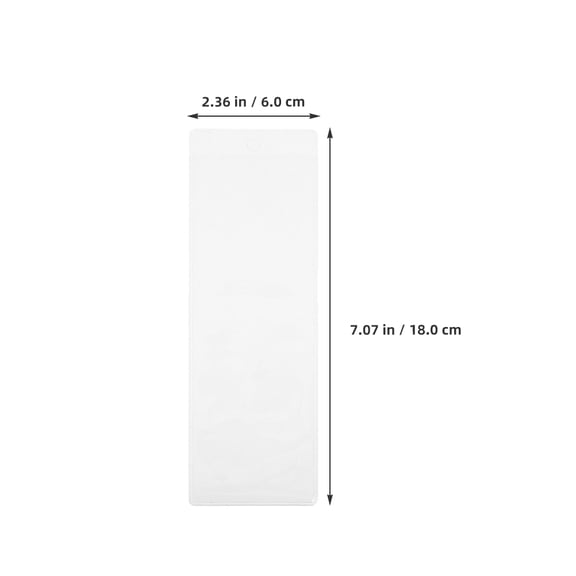 QIDITONG 5-Pack Clear Plastic Bookmark Sleeves for Bookmarks, Photo Strips, and Photobooth Storage, Transparent Protective Holders