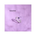 thumbnail image 5 of 925 Sterling Silver Simulated Amethyst Birthstone Ring For Little Girls Size 4, 5 of 7