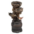 thumbnail image 1 of LuxenHome Résine Nid d'Oiseau Fontaine Extérieure, 1 of 7