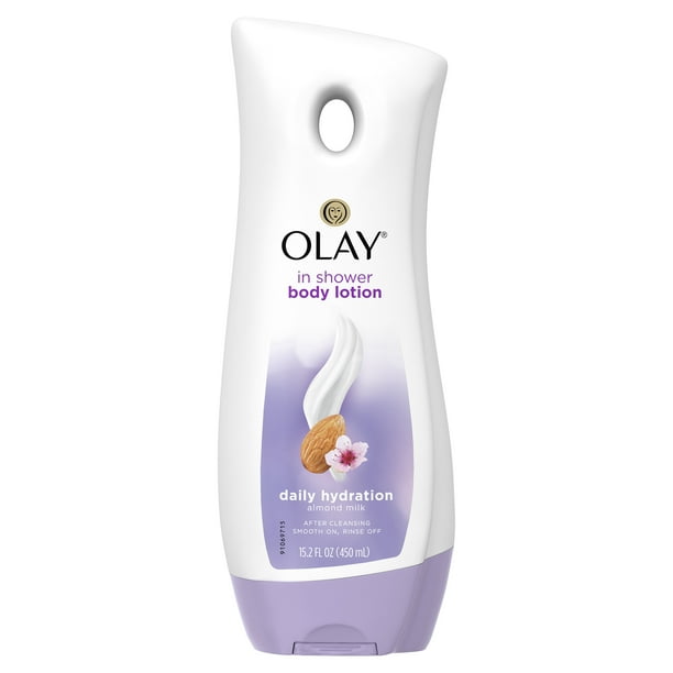 Olay In Shower Body Lotion 15.2 Ounce Hydration Almond Milk (450ml)