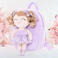 thumbnail image 2 of Gloveleya Toddler Kids Doll for Girls Soft Curly Hair Dolls Pocket Ballerina Series Light Purple Dress 9", 2 of 4