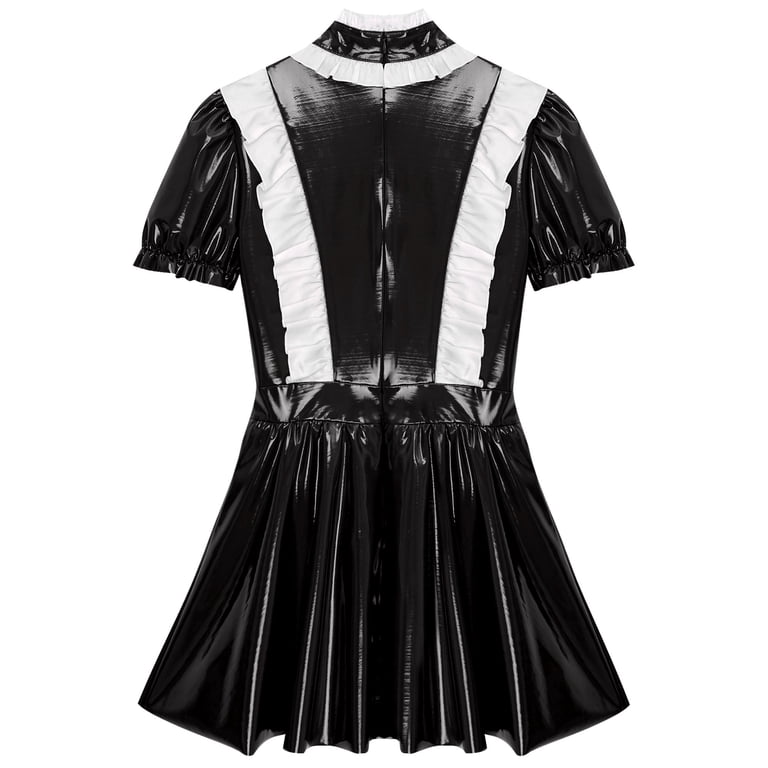 chinese dress ladies Black Satin Burlesque Corset Bustier Overbust Tutu Skirt Dress 4XL