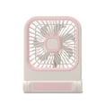 thumbnail image 3 of AuroraX White Desk Fans Personal Cooling Portable Mini Fan USB Quiet Battery Operated Adjustable Speeds Rechargeable Outdoor Travel Fan, 3 of 6
