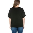 thumbnail image 2 of Women's Plus Size Short Sleeve Loose Fitting Dolman Top, 2 of 2