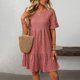 thumbnail image 1 of WILLBEST Vestido Floreado Mujer Vestidos De Mujer Vestido Tipo Bata Con Dobladillo Con Volantes Y Lunares, 1 of 3