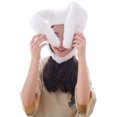 thumbnail image 3 of Gorro de disfraz, divertido, con orejas de conejo, capucha para mujer, regalo de Navidad, 3 of 4