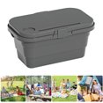 thumbnail image 3 of Caja de almacenamiento plegable para picnic y camping, contenedor de frutas para alimentos al aire libre (gris) Tmvgtek excursión de campamento, 3 of 9
